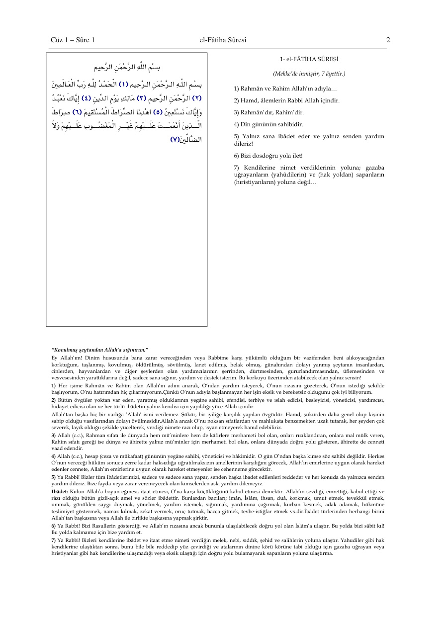Kuran-ı Kerim Türkçe Meali PDF – Kolektif