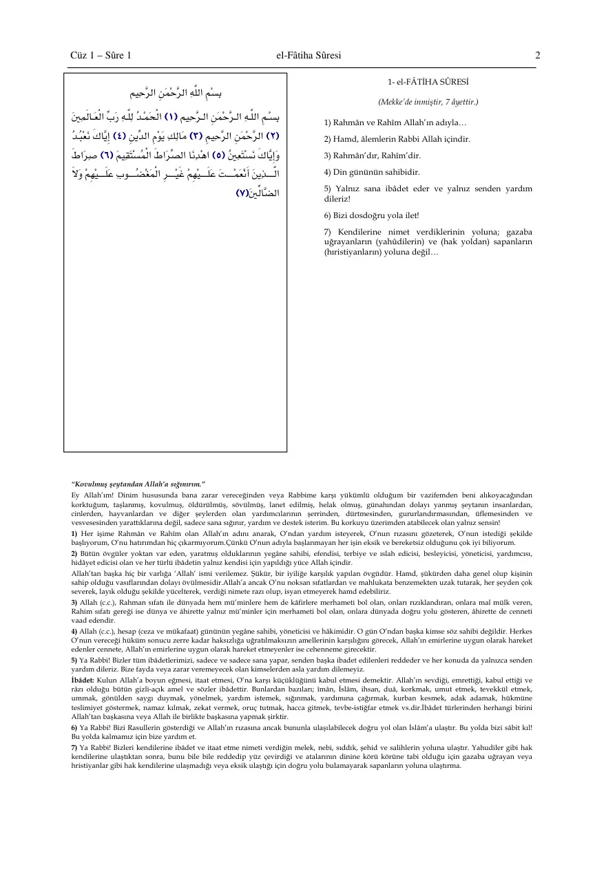 Kuran-ı Kerim Türkçe Meali PDF – Kolektif