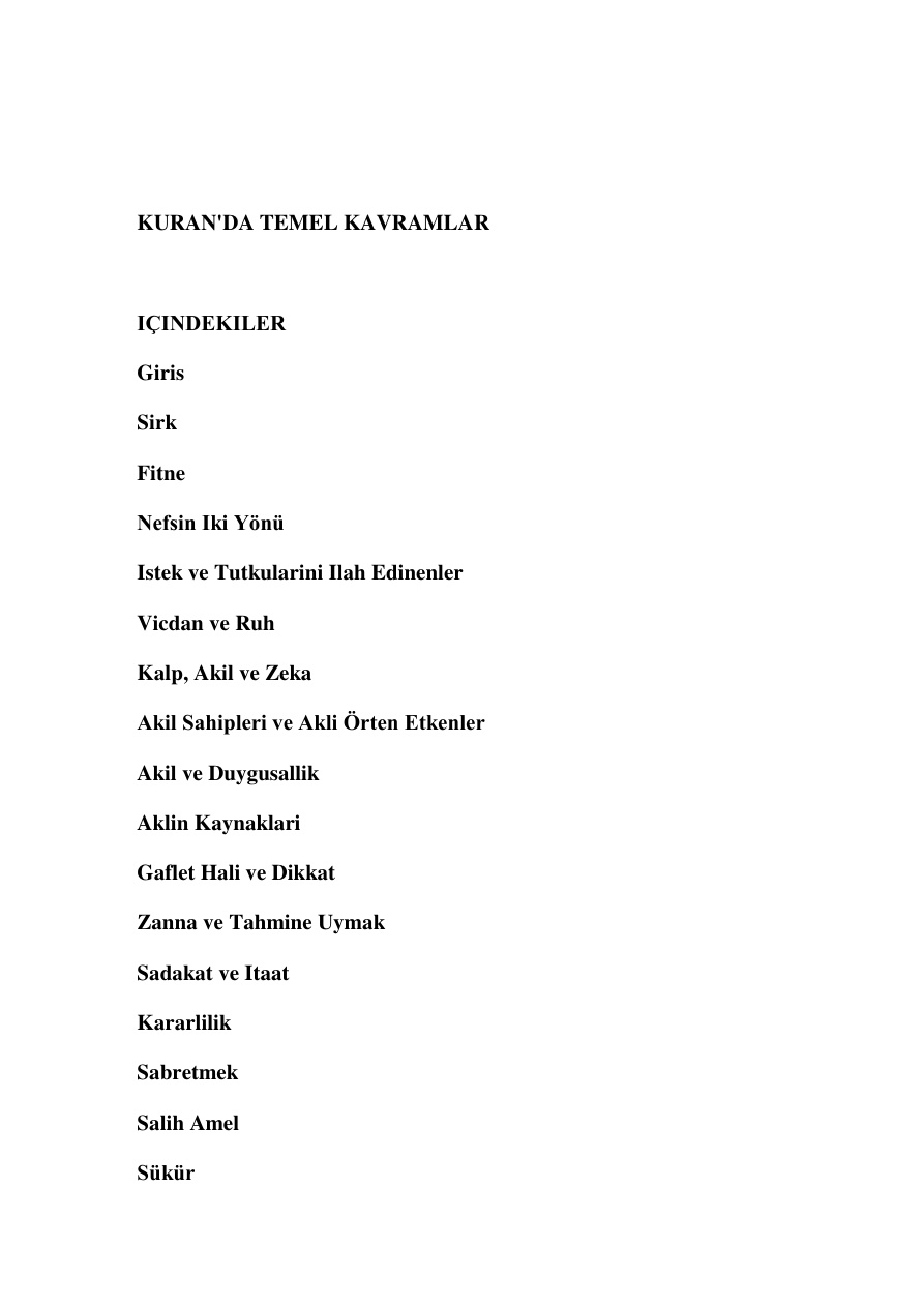 Kur’an’da Temel Kavramlar PDF İndir – Kolektif/İnceleme