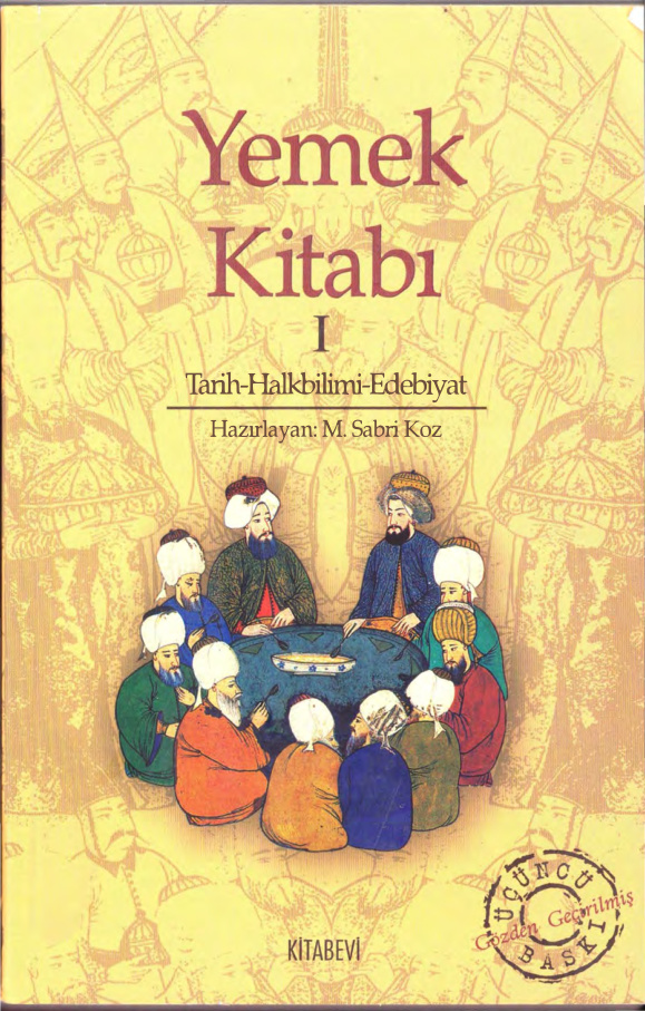 M. Sabri Koz Yemek Kitabı Tarih Halkbilimi Edebiyat Kitabevi Yayınları Kitap Kapağı