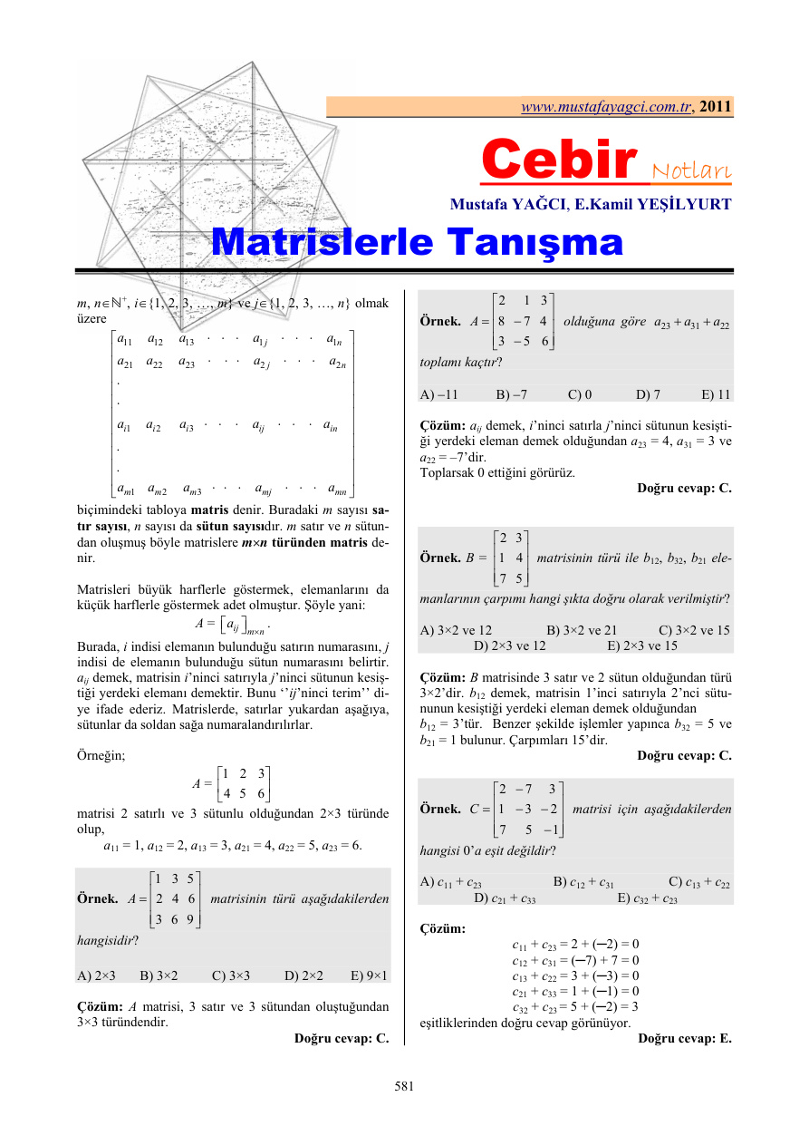 MY-MAT 2.2 PDF İndir – Mustafa Yağcı
