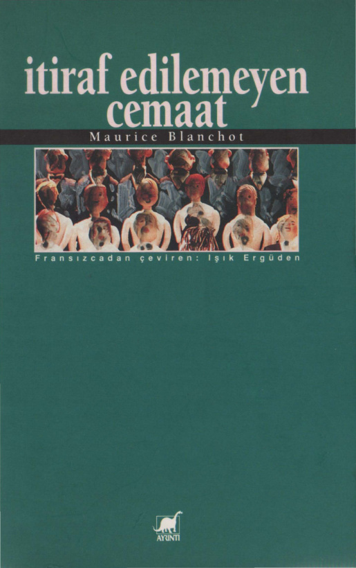 İtiraf Edilemeyen Cemaat PDF – Maurice Blanchot