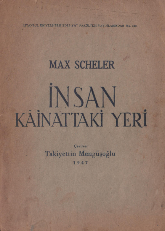 İnsan Kâinattaki Yeri PDF – Max Scheler