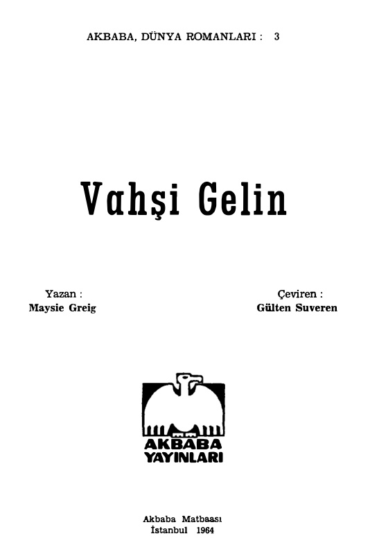 Vahşi Gelin PDF – Maysie Greig