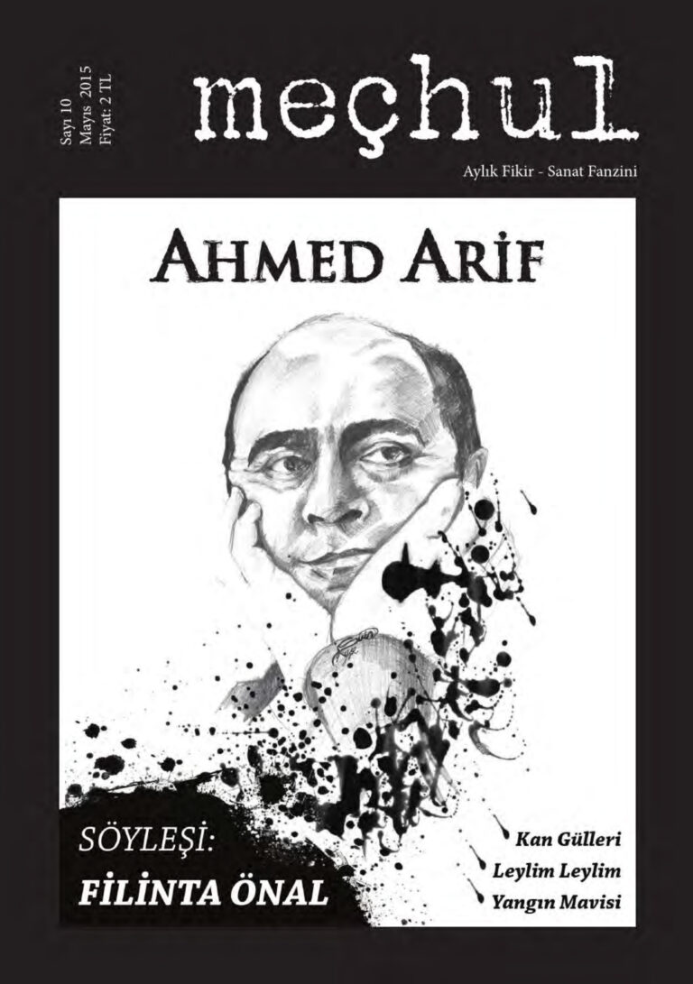 Meçhul Mayıs 2015 .Ahmet Arif Kitap Kapağı