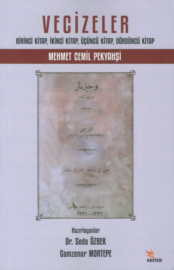 Vecizeler PDF – Mehmet Cemil Pekyahşi