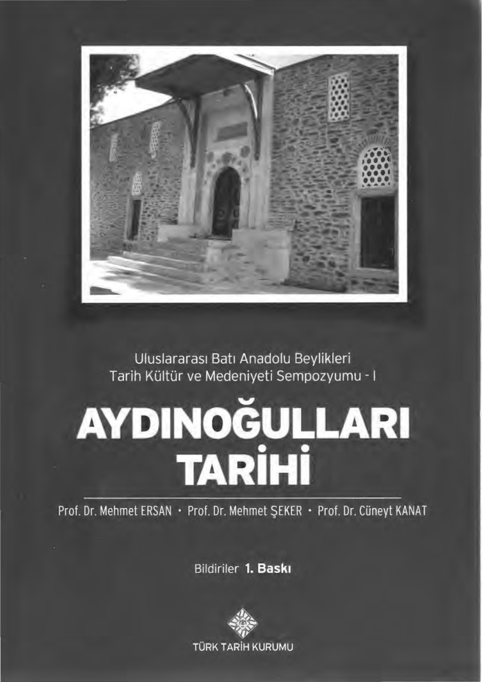 Mehmet Ersan Aydınoğulları Tarihi TTK Yayınları Kitap Kapağı