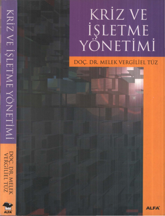 Kriz ve İşletme Yönetimi PDF – Melek Vergiliel Tüz