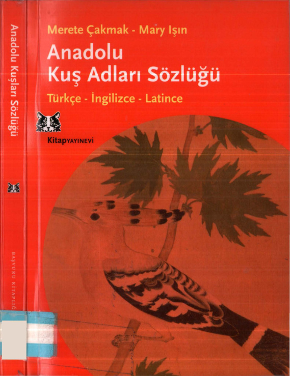 Anadolu Kuş Adları Sözlüğü PDF – Merete Çakmak, Mary Işın