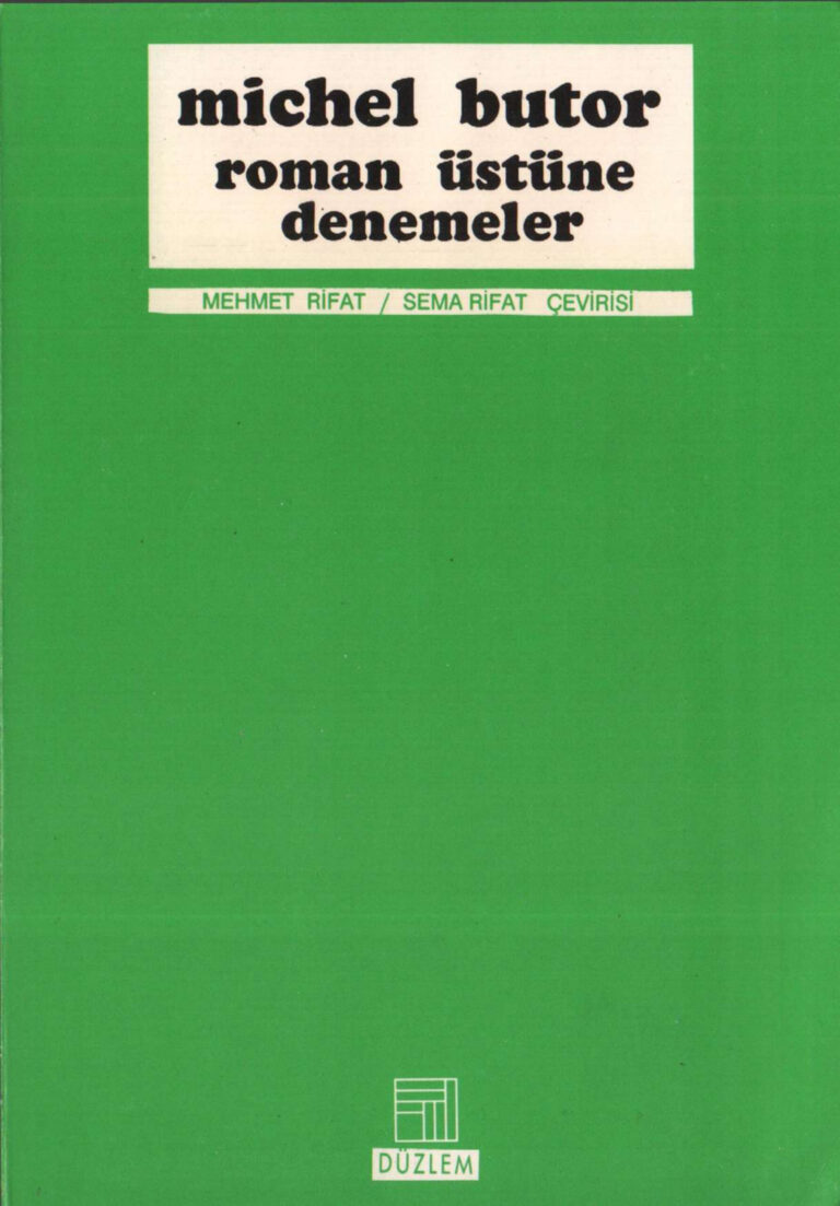 Michel Butor Roman Üstüne Denemeler Düzlem Yayınları Kitap Kapağı