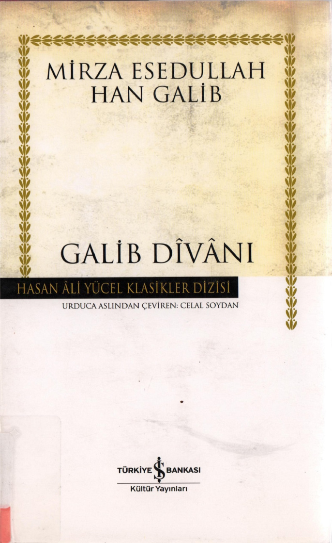 Galib-Divanı PDF – Mirza Esedullah Han Galib