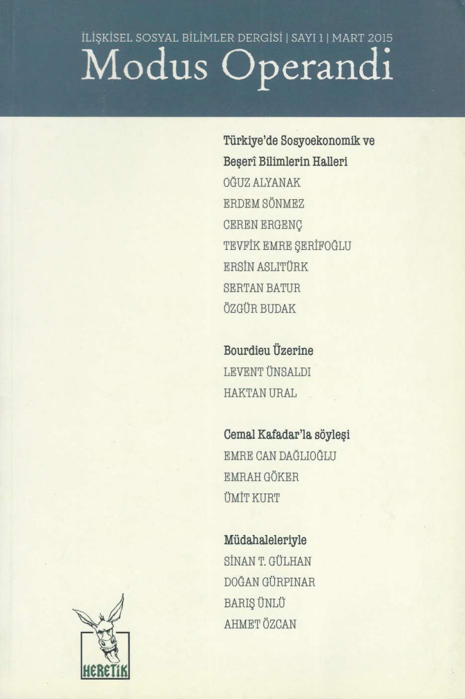 Modus Operandi Sayı 001 PDF – Kolektif