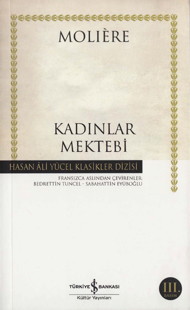 Kadınlar Mektebi PDF – Molière