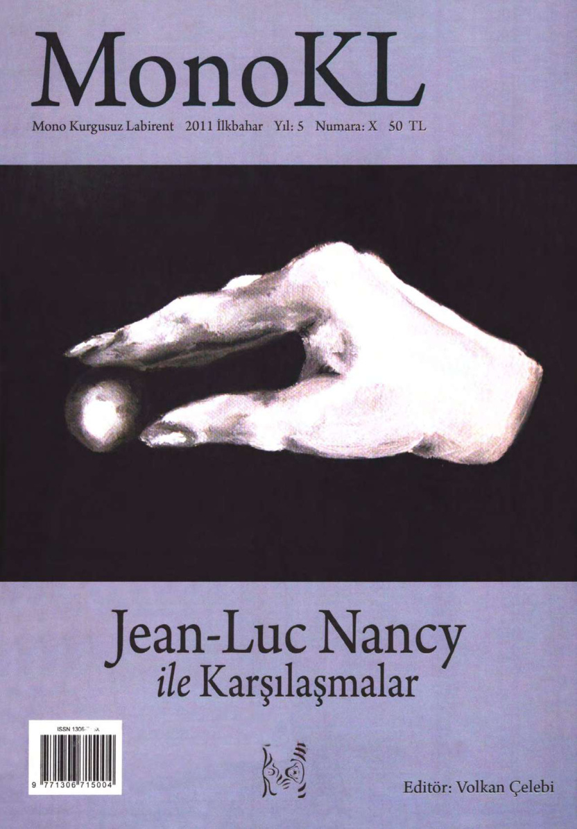 MonoKL Sayı 010 2011 İlkbahar: Jean-Luc Nancy Seçkisi PDF – Kolektif