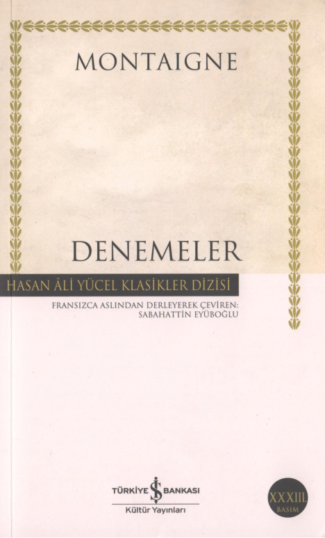 Denemeler (İş Bankası) PDF – Michel de Montaigne