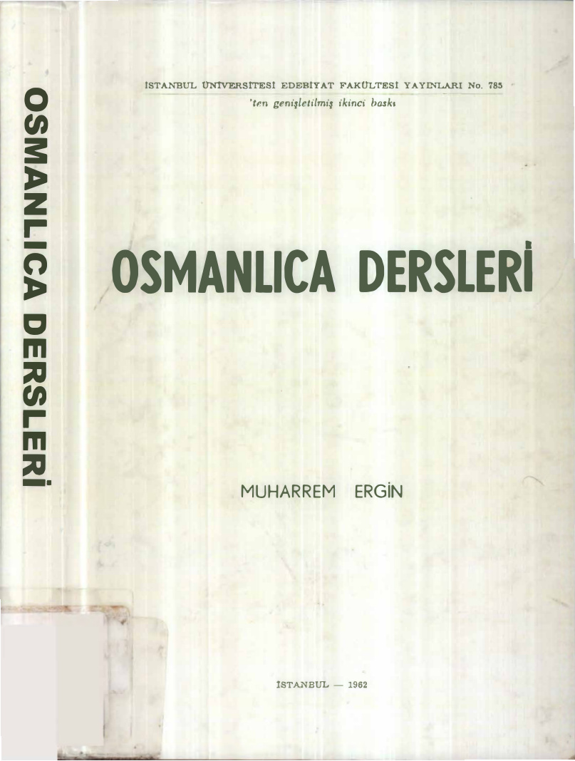 Osmanlıca Dersleri PDF – Muharrem Ergin
