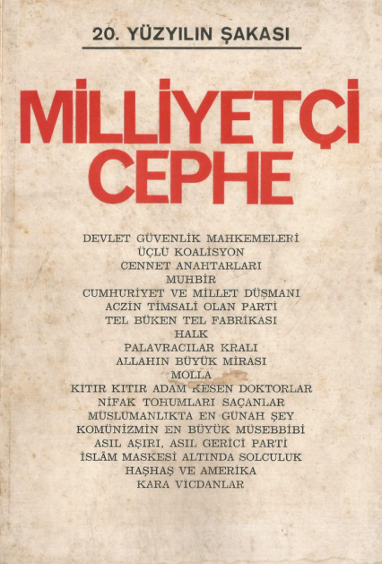 20. Yüzyılın Şakası: Milliyetçi Cephe PDF – N. Sel