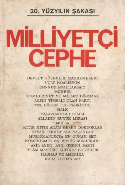 20. Yüzyılın Şakası: Milliyetçi Cephe PDF – N. Sel