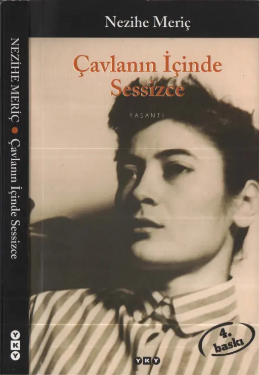Nezihe Meriç Çavlanın İçinde Sessizce YKY Kitap Kapağı