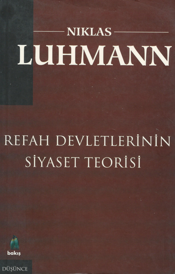 Refah Devletinin Siyaset Teorisi PDF İndir – Niklas Luhmann