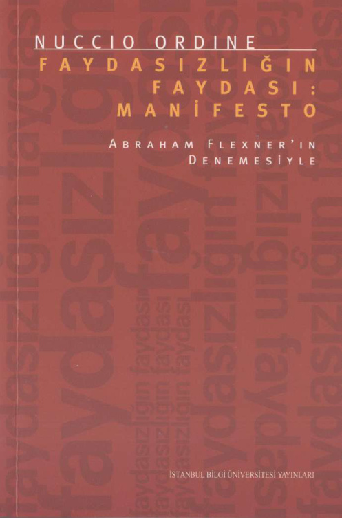 Faydasızlığın Faydası: Manifesto PDF İndir – Nuccio Ordine