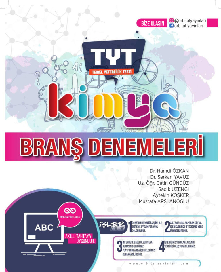 Orbital TYT Kimya Branş Denemeleri Kitap Kapağı