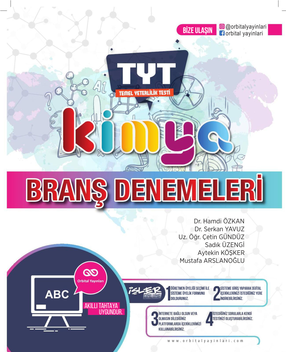 TYT Kimya Branş Denemeleri PDF İndir – Orbital Komisyon