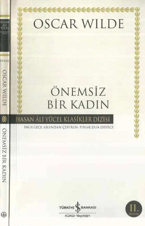 Oscar Wilde Önemsiz Bir Kadın İş Bankası Yayınları Kitap Kapağı