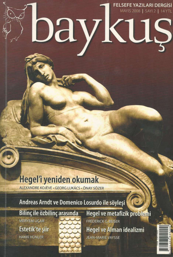 Öteki Baykuş Felsefe Yazıları Dergisi Sayı 02 Hegel’i Yeniden Okumak PDF İndir – Kolektif