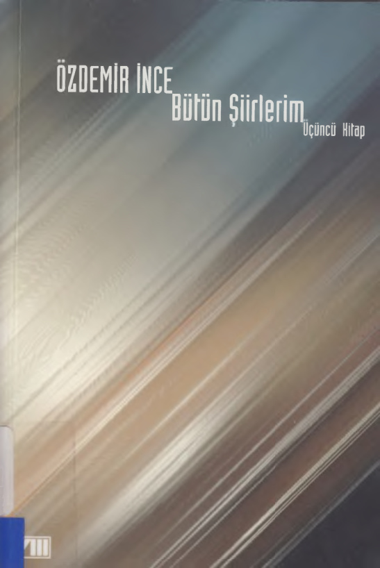 Özdemir İnce Bütün Şiirlerim 3 Adam Yayınları Kitap Kapağı