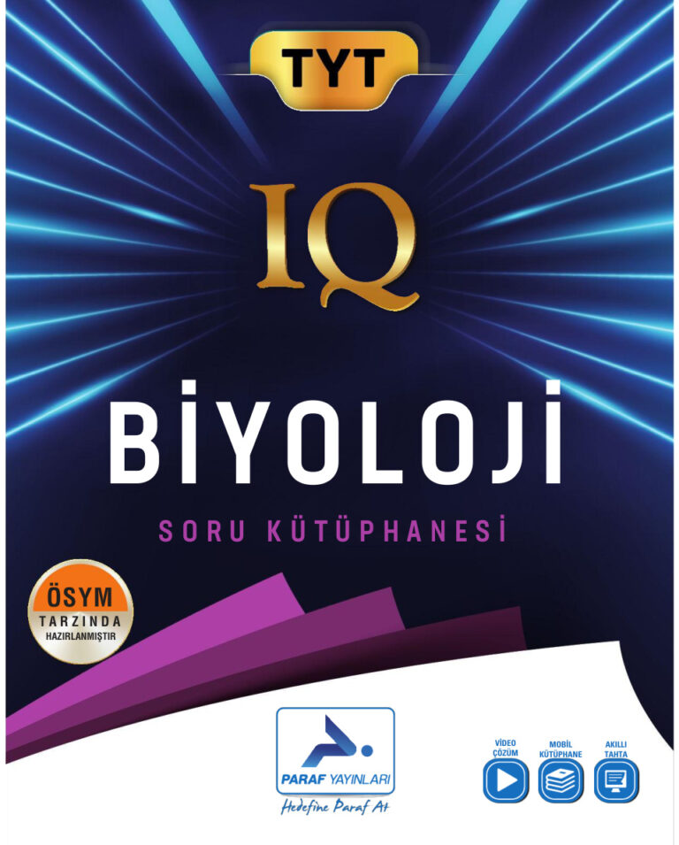 PARAF İQ TYT BİYOLOJİ SORU BANKASI Kitap Kapağı