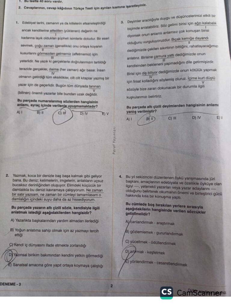 PARAF TG TYT 3 Kitap Kapağı