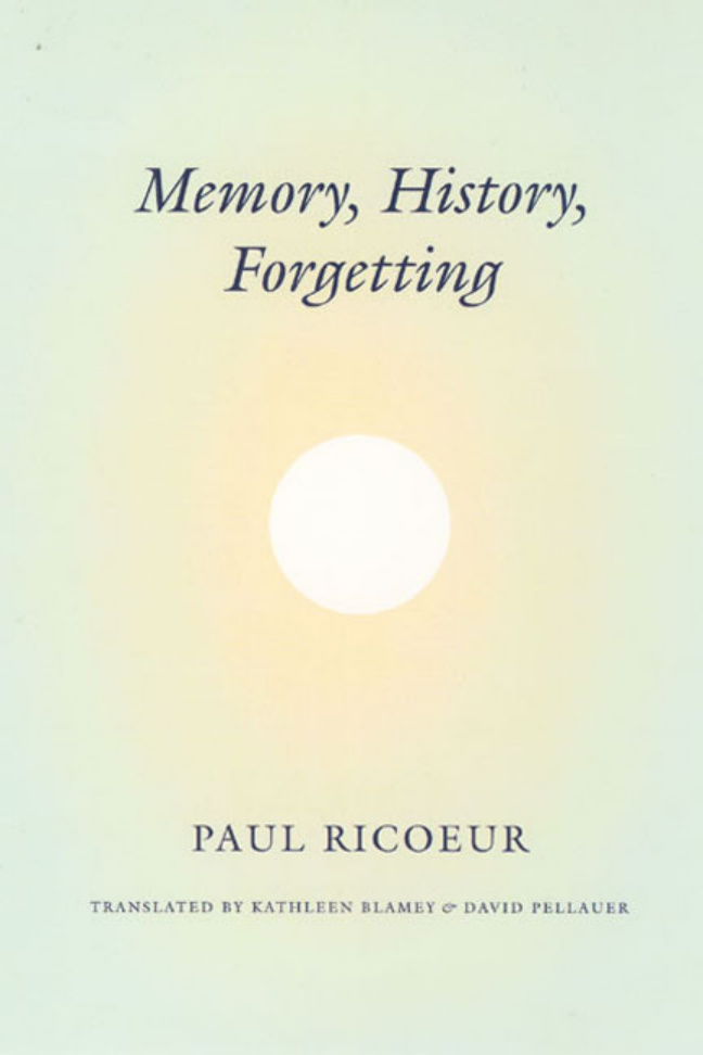 Memory, History, Forgetting PDF İndir – Paul Ricoeur