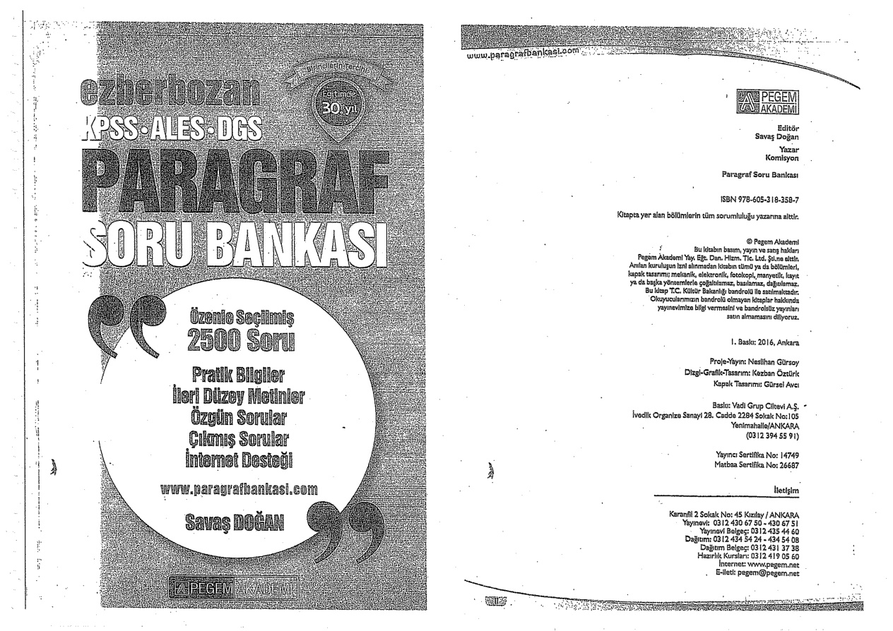 Ezberbozan Paragraf PDF İndir – Pegem Komisyon
