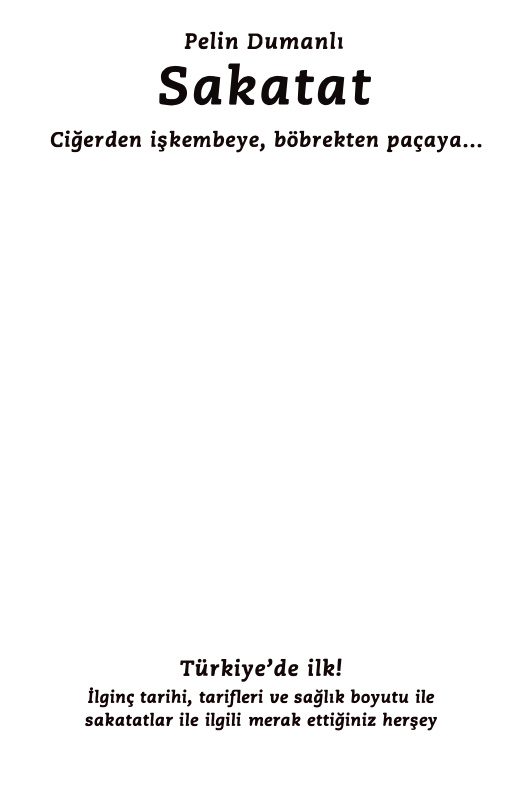 Pelin Dumanlı Sakatat Ciğerden İişkembeye Böbrekten Paçaya Hayy Kitap Kitap Kapağı