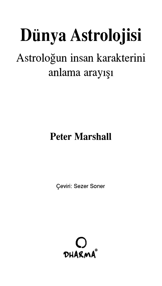 Dünya Astrolojisi PDF İndir – Peter Marshall
