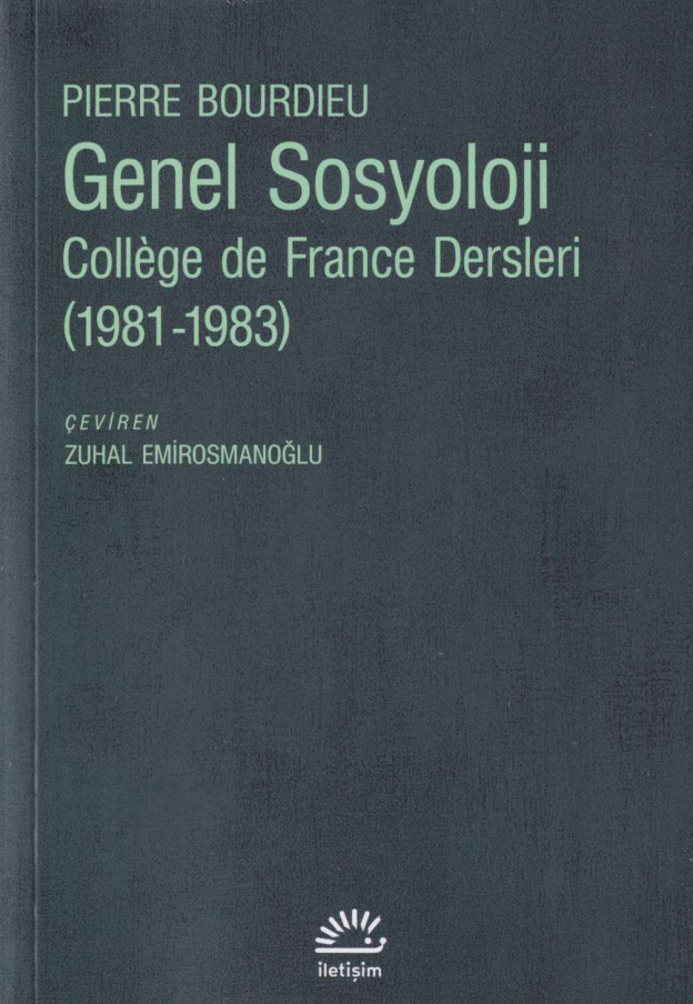Genel Sosyoloji College de France Dersleri (1981-1983) PDF İndir – Pierre Bourdieu