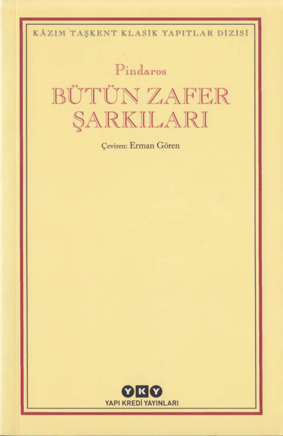 Bütün Zafer Şarkıları PDF İndir – Pindaros