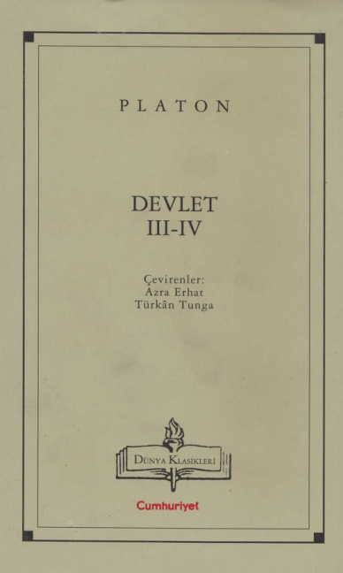 Devlet III-IV PDF İndir – Platon
