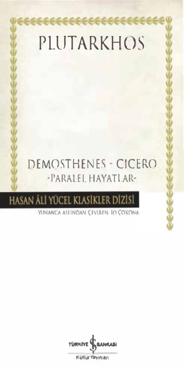 Demosthenes ve Cicero (Paralel Hayatlar) PDF İndir – Plutarkhos