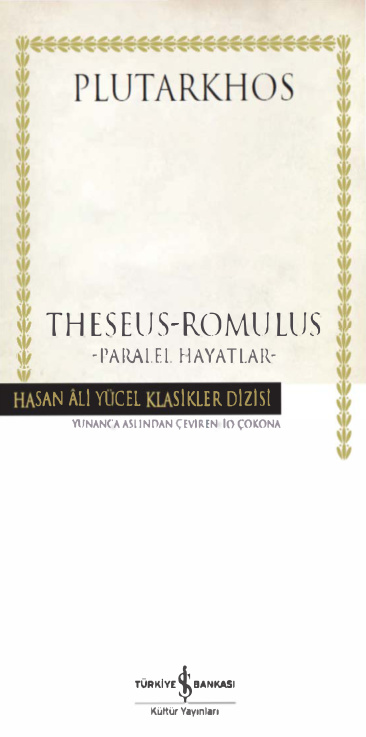 Theseus – Romulus (Paralel Hayatlar) PDF İndir – Plutarkhos