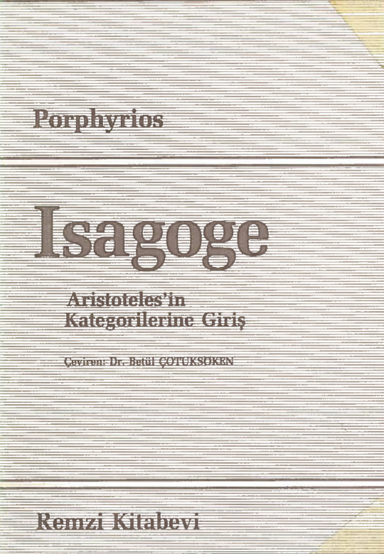 Isagoge PDF İndir – Porphyrios