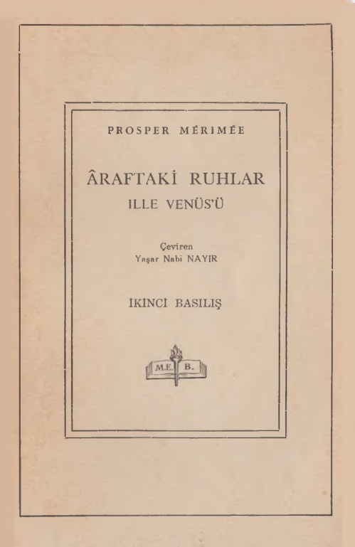 Araftaki Ruhlar – Ille Venüsü PDF İndir – Prosper Merimee