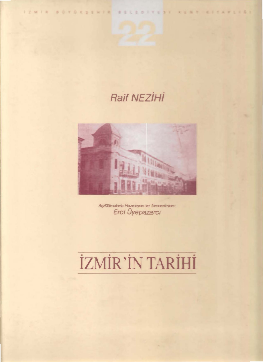 İzmir’in Tarihi PDF İndir – Raif Nezihi
