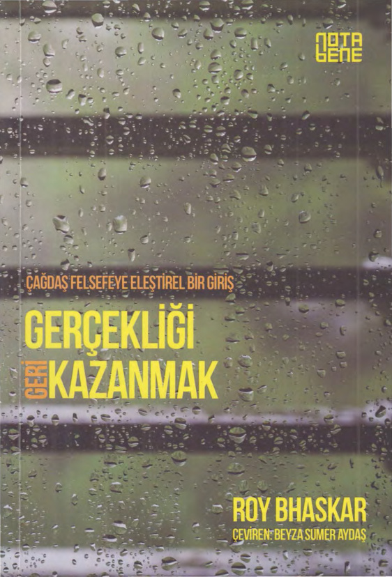Gerçekliği Geri Kazanmak PDF İndir – Roy Bhaskar