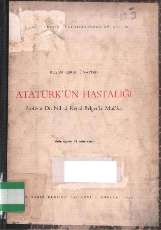 Atatürkün Hastalığı PDF İndir – Ruşen Eşref Ünaydın