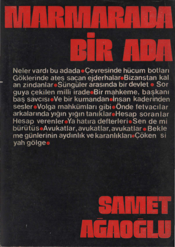 Marmarada Bir Ada PDF İndir – Samet Ağaoğlu