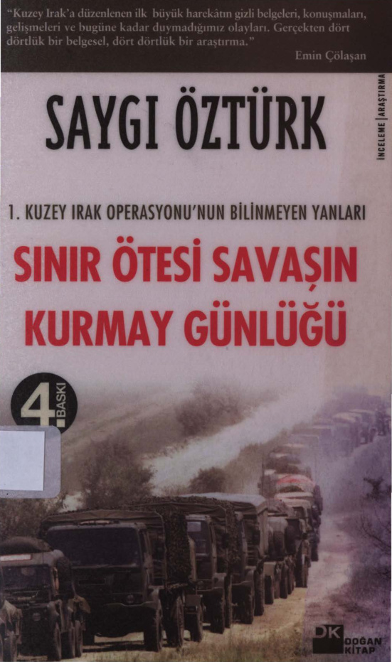 Saygı Öztürk Sınır Ötesi Savaşın Kurmay Günlüğü Kitap Kapağı
