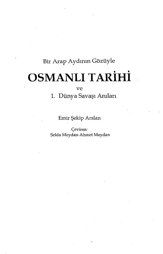 Bir Arap Aydının Gözüyle Osmanlı Tarihi PDF İndir – Selda-Ahmet Meydan