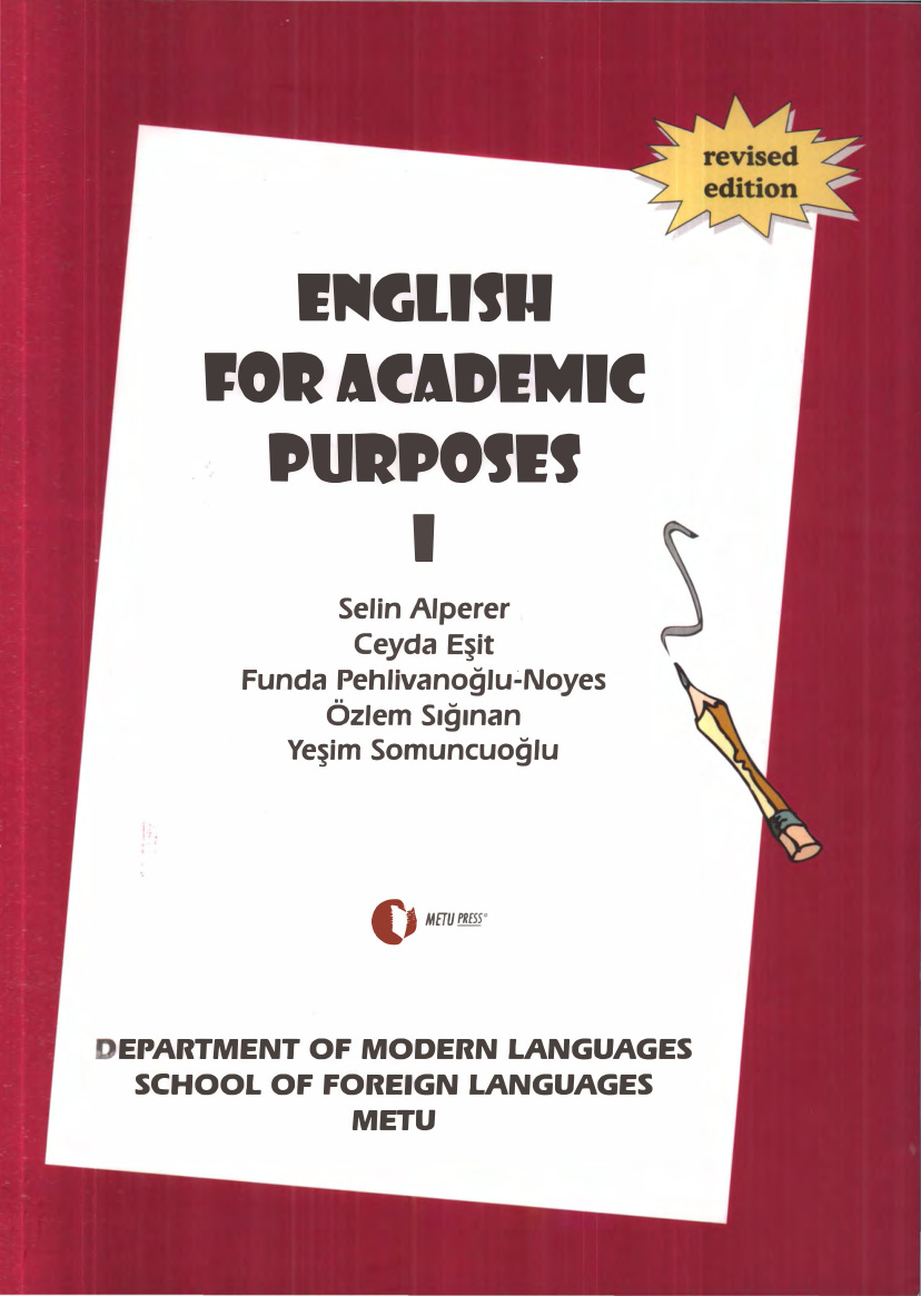 English For Academic Purposes I PDF İndir – Selin Alperer
